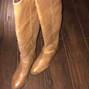 Chinese Laundry over the knee cognac boots